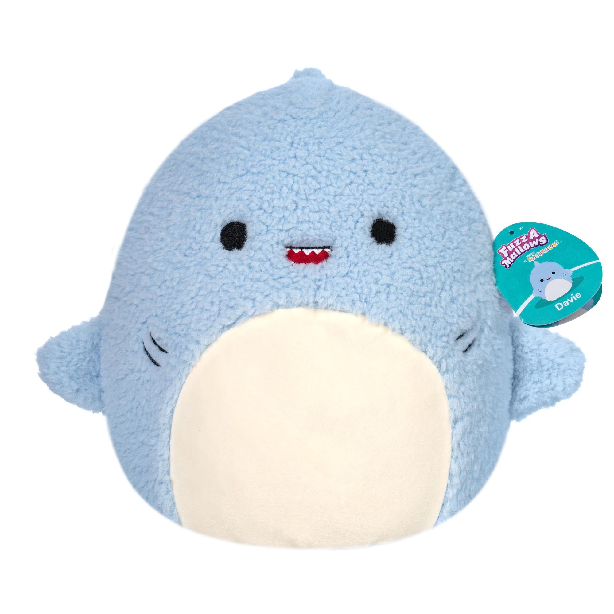 SQUISHMALLOWS 40 CM FUZZ A MALLOWS DAVIE THE SHARK-Squishmallow-SweMallow