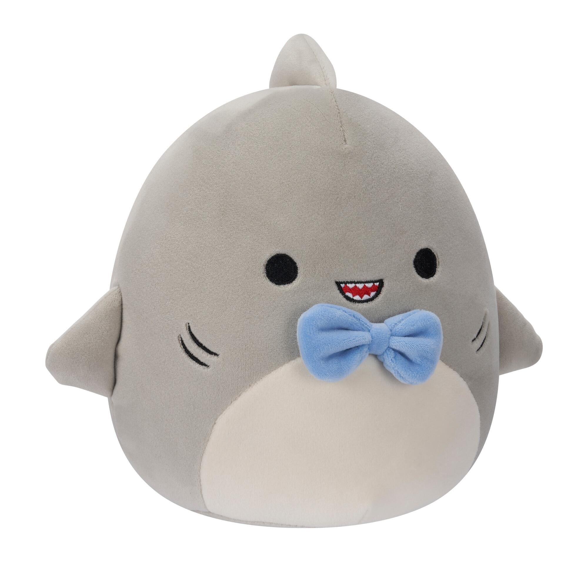 Squishmallow 19 Cm Gordon The Shark Bowtie