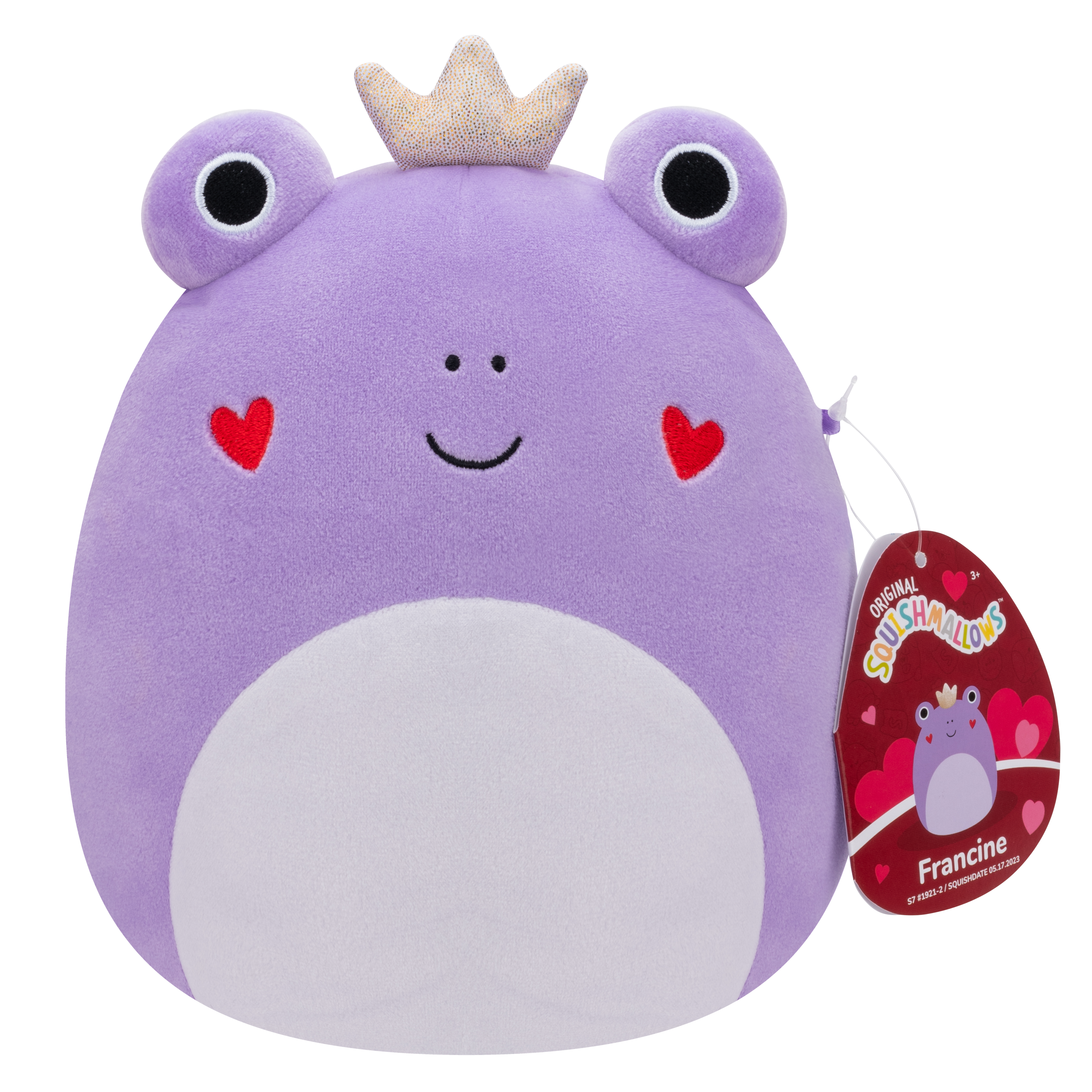 SQUISHMALLOWS 19 CM FRANCINE THE PRUPLE FROG