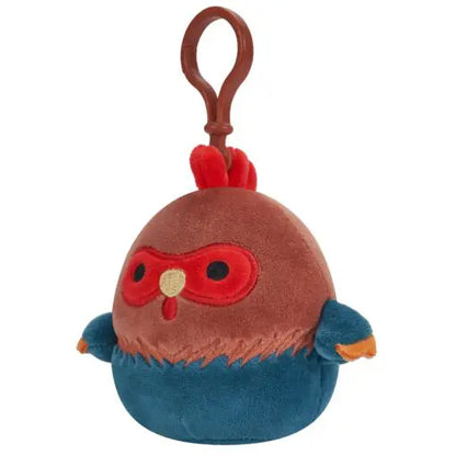 SQUISHMALLOWS CLIP-ON REED RED AND BLUE ROOSTER 9 CM-Squishmallow-SweMallow