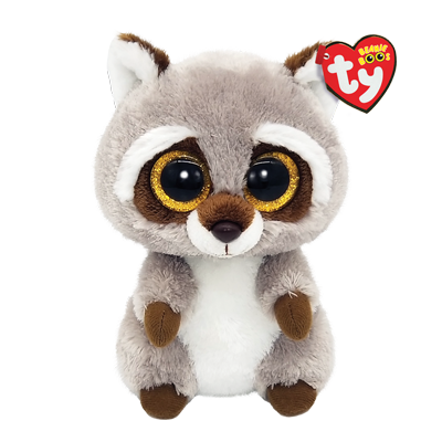 TY Beanie Boos Oakie The Gray Raccoon