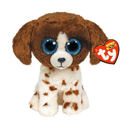 TY Beanie Boos Muddles The Brown And White Dog Medium