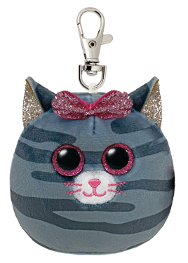 TY Squishy Beanies Clip-On Kiki The Cat