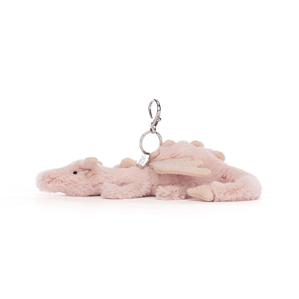 Jellycat - Rose Dragon Bag Charm