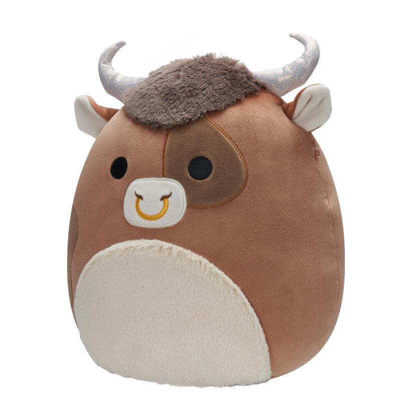 SQUISHMALLOWS 30 CM SHEP THE BROWN SPOTTED BULL-Squishmallow-SweMallow